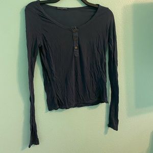Brandy Melville Long Sleeve Button Top